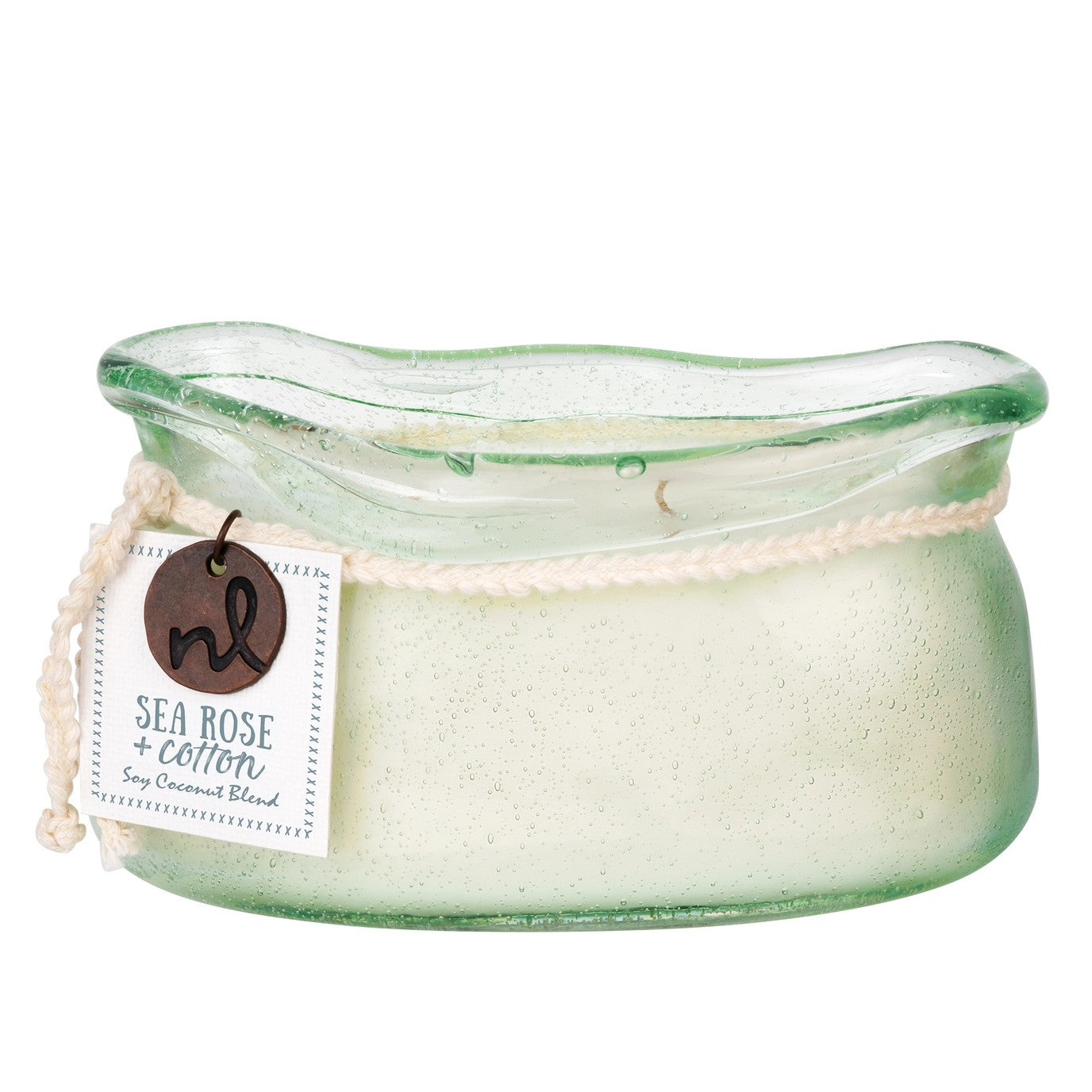 Windward 2 Wick Candle: Sea Rose & Cotton