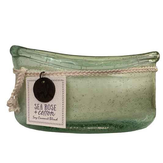 Windward 2 Wick Candle: Sea Rose & Cotton