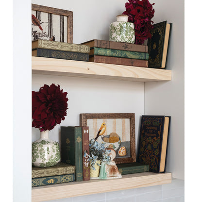 Framed Embroidered Bird with Fruit Wall Art