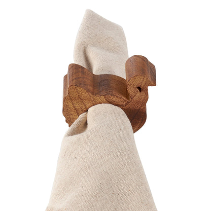 Wooden Turkey Napkin Rings (set of 4)