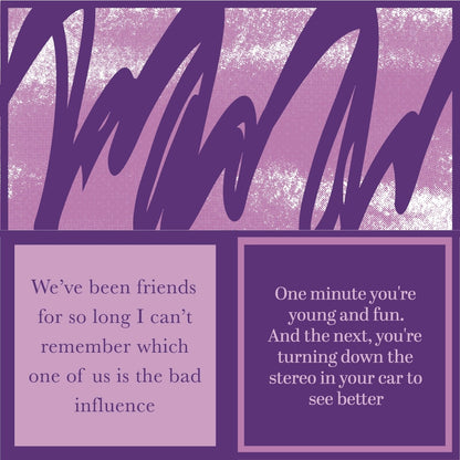 Humorous Double Sided Cocktail Napkins (Young Fun | Bad Influence)