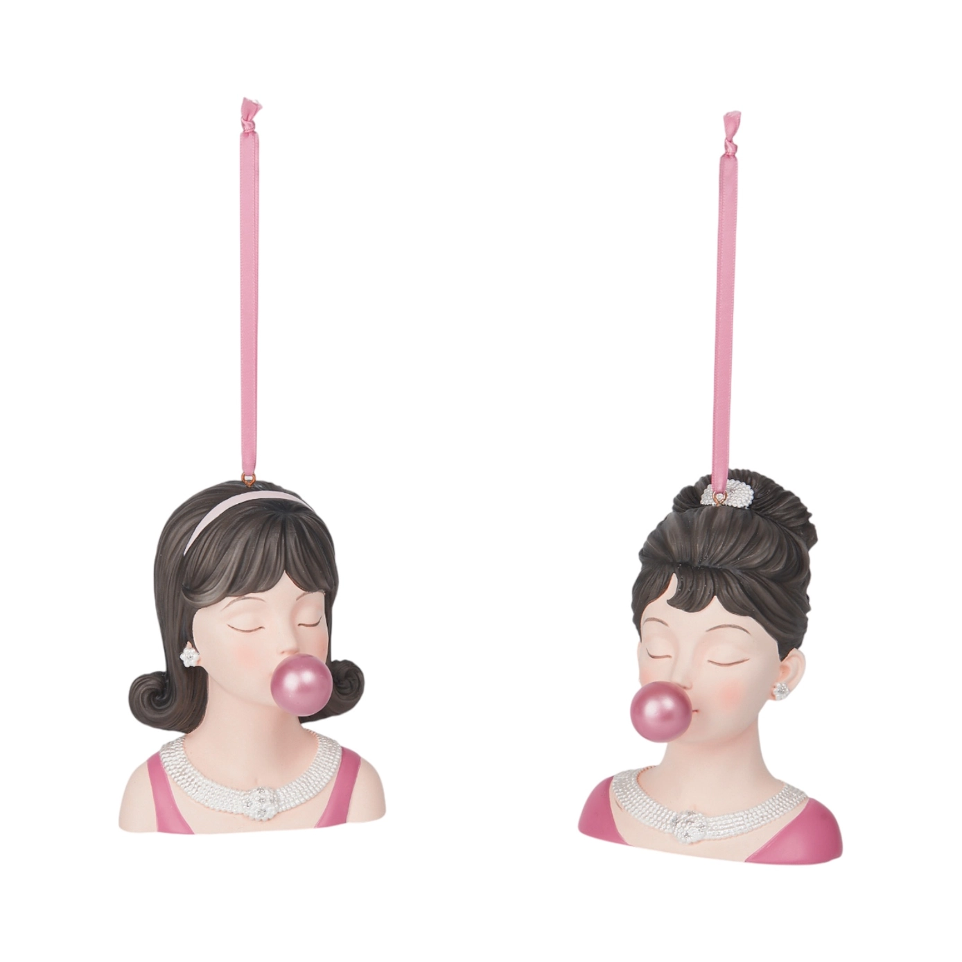 Bubble Gum Bubble Girl Christmas Tree Ornament