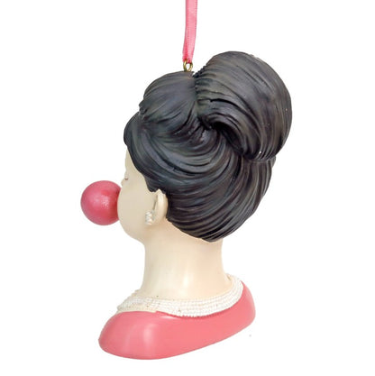 Bubble Gum Bubble Girl Christmas Tree Ornament
