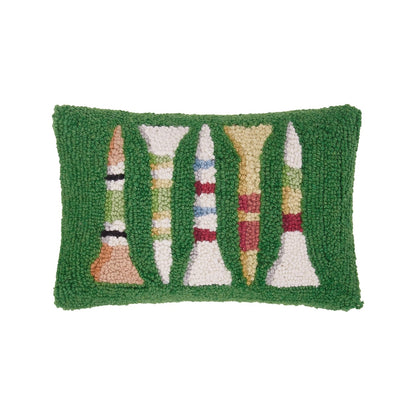Golf Tees Hook Throw Pillow