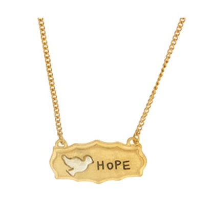 "Hope" Dove Pendant Necklace