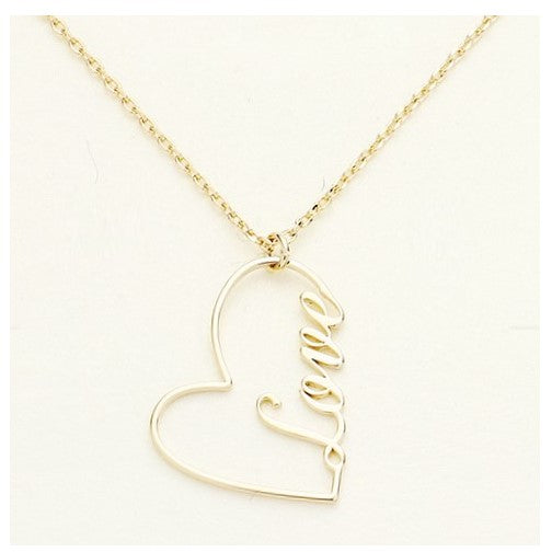 Love Heart Necklace (gold)