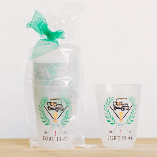 Fore Play Golf Reusable Frosted Cups (set of 6)