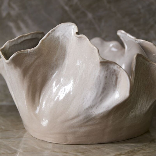 Oversized Waterfront Crashing Ocean Waves Bowl