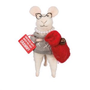 Sammy the Mouse with Bell PBK Christmas Decor