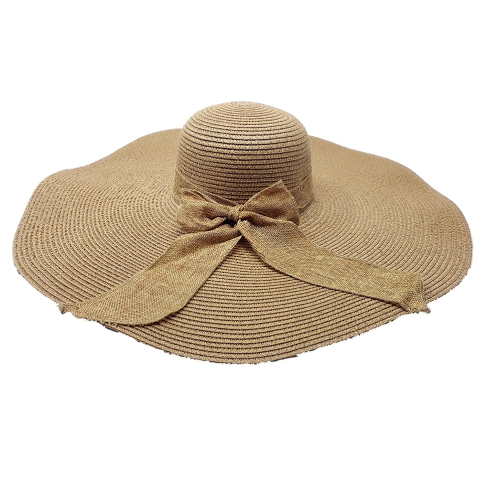 Bow Detail Straw Sun Hat (Tan – | Home