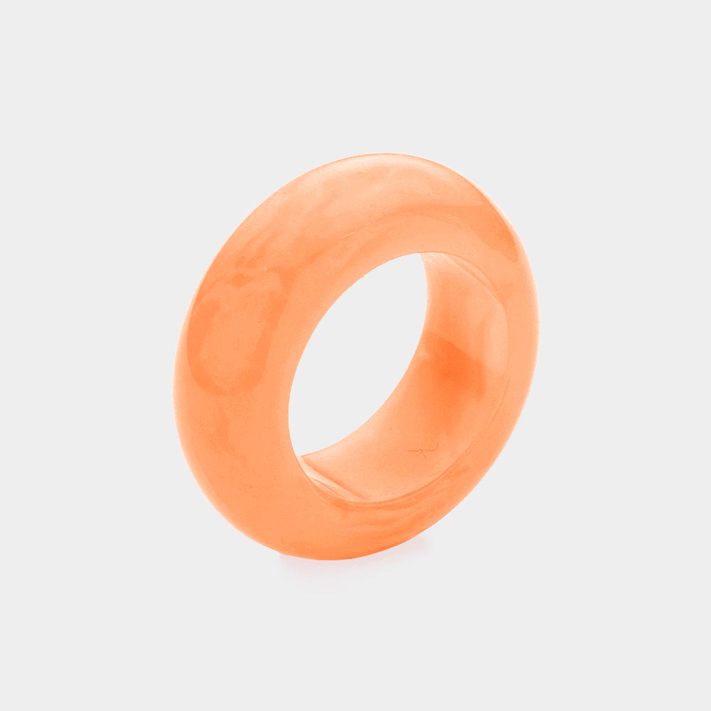 Bold Resin Ring (Orange)