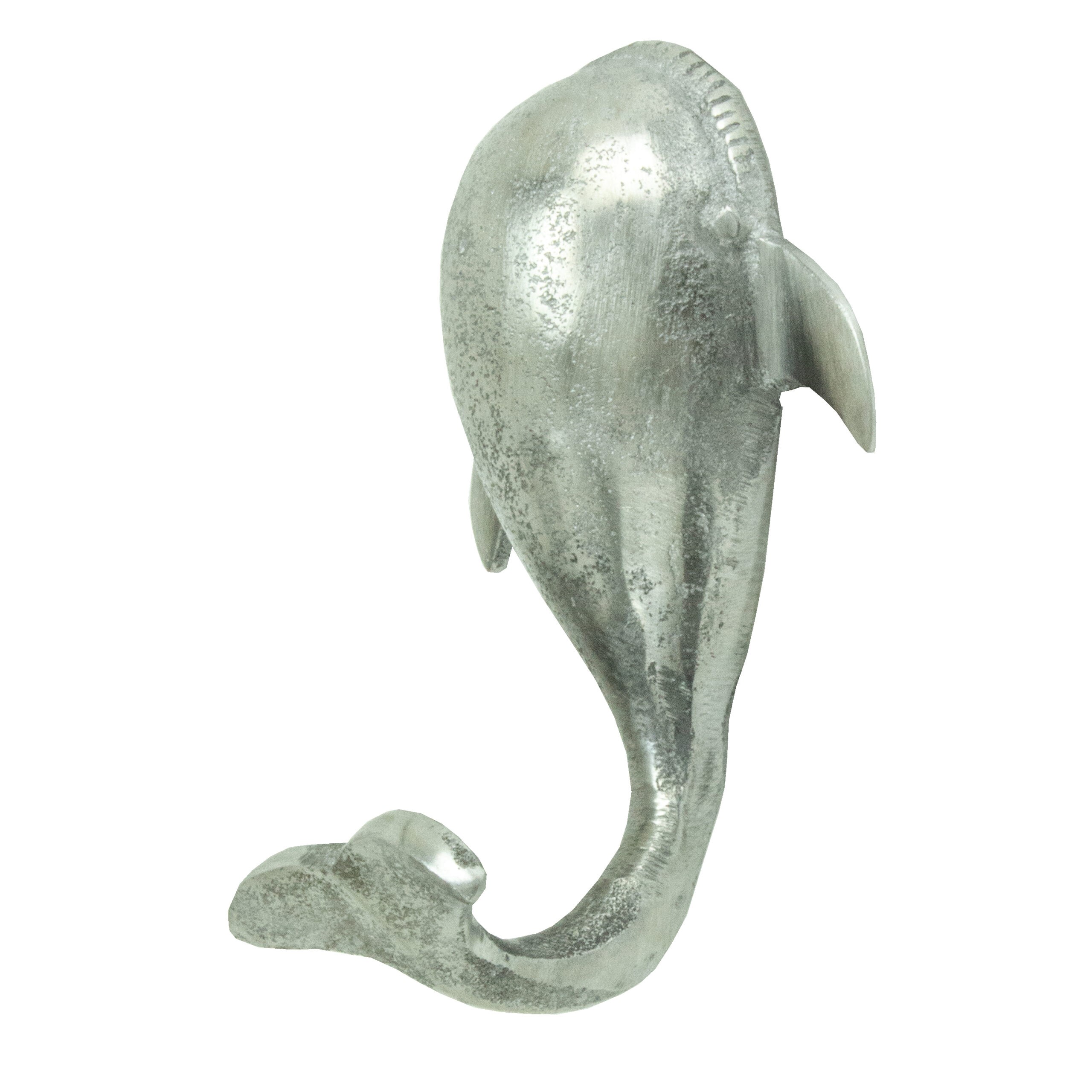 Silver Nautical Whale Wall Hook – Salty Home